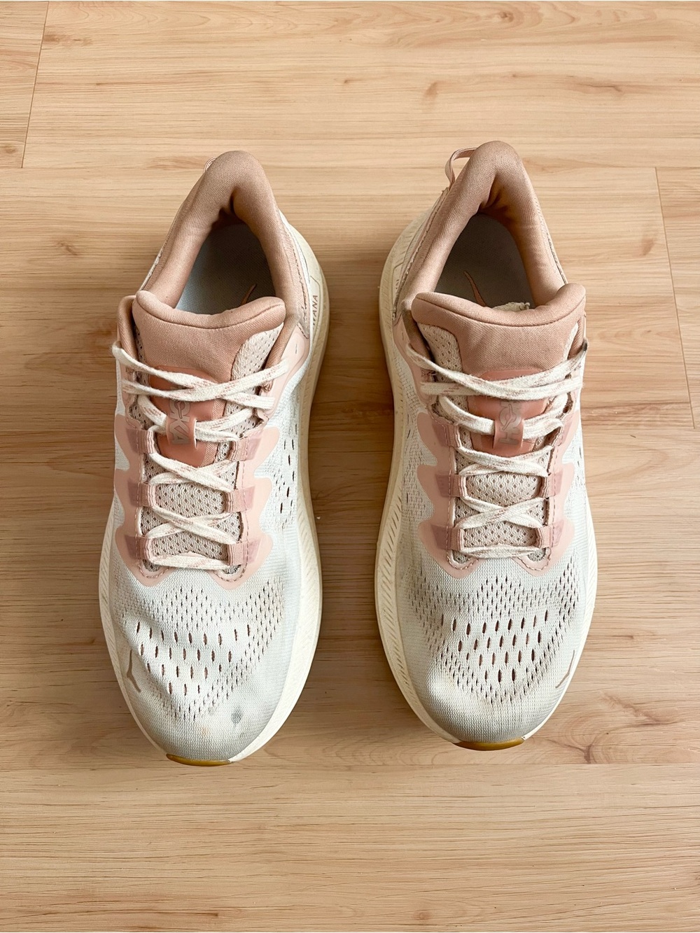 Hoka Women's Cream & Blush Athletic Running Shoes Women 10.0 US - Picture 4 of 8